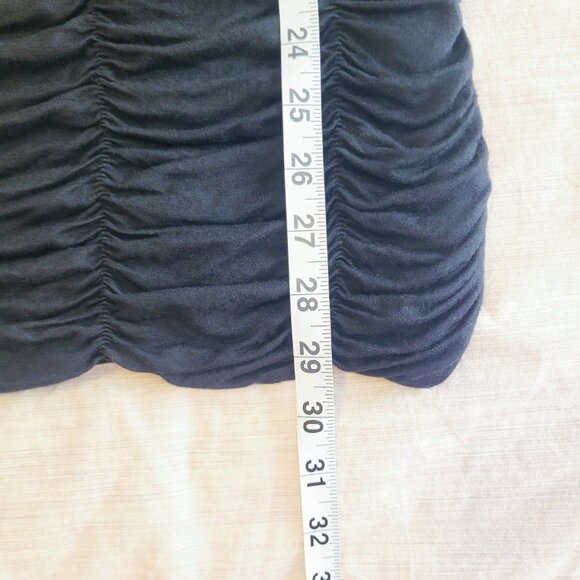 HKR Black Sequins Ruched Holiday Dress, Cocktail V Neck Mini Dress, Size… - Picture 8 of 8